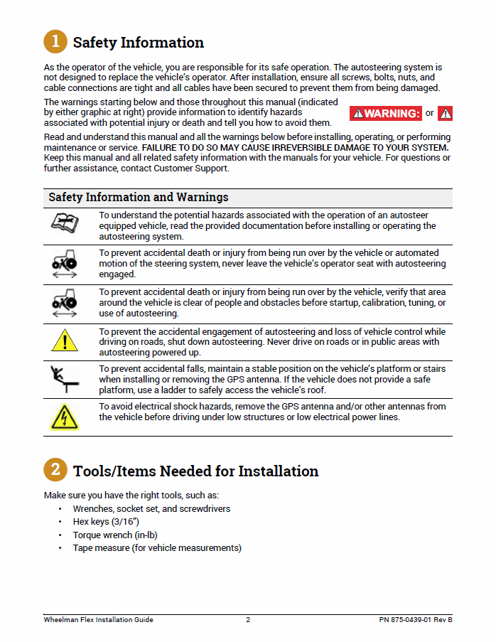 Wheelman Flex Installation Guide Fit Kit: AGCO RT 100 – 150 – handsfreefarm